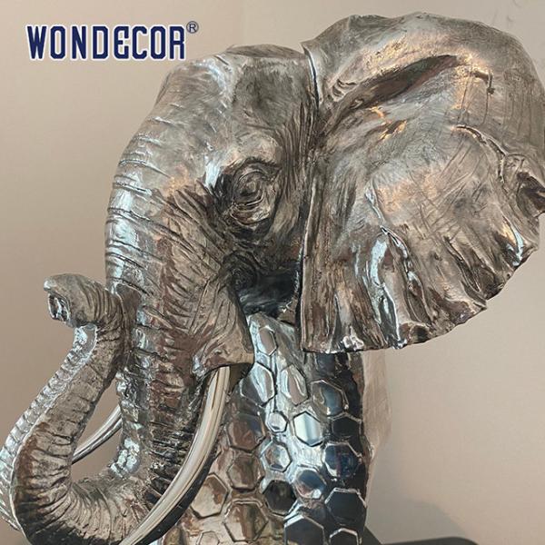 Quality 3D Elephant Head Sculpture Stainless Steel High Durability for sale