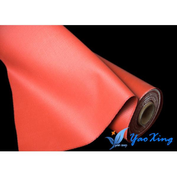 Quality Red Silicone Rubber Coated Fiberglass Fabric For Flexible Expansion Joint for sale