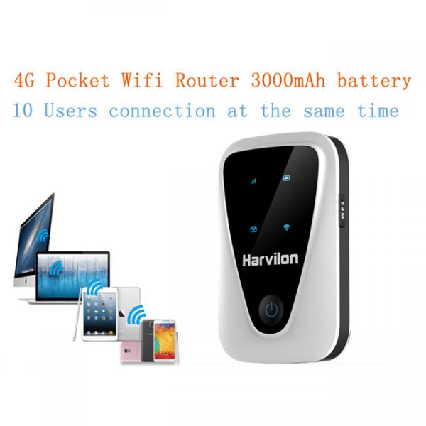 Quality Harvilon Cat4 150Mbps Mobile 4G Router Support USB Interface Charging for sale
