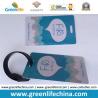China Hard PVC Travelling Luggage Name Tag with Strap Loop Anti-lost factory