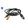 China Bus Camera Monitor Audio Video Aviation Cable With GX12 4 Pin AC DC Connector factory