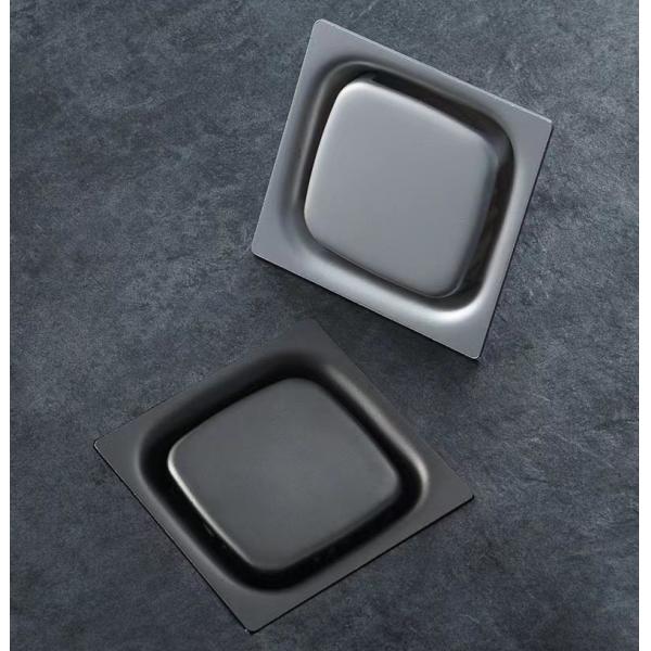 Quality 4 Inch Square Commercial Stainless Steel Floor Drains For Kitchen Bathroom Garage for sale