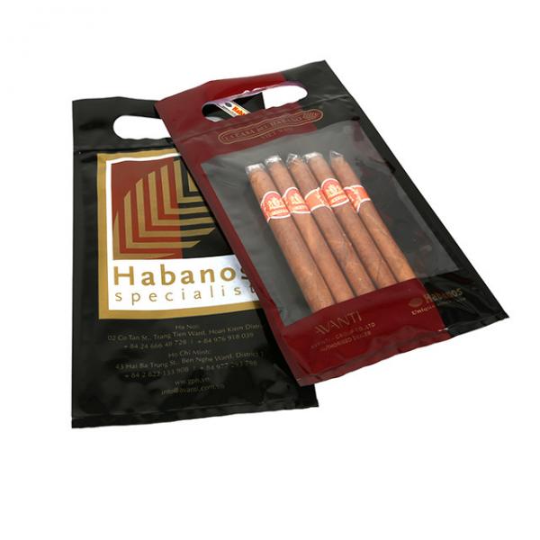 Quality Wholsale Custom Printed Cheap Resealable Plastic Cigar Humidity Bags for sale