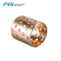 Quality Oil Lubricated CuSn8P0.3 Wrapped Bronze Bushing Thin Wall With Through Oil Holes for sale