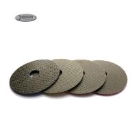 Quality 3 Inch Electroplated Encrusted Wet Diamond Polishing Pads For Quartz Marble for sale