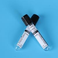 Quality Black Top Sodium Citrate Buffer Vacuum Blood Sedimentation Tube 1ml - 6ml for sale
