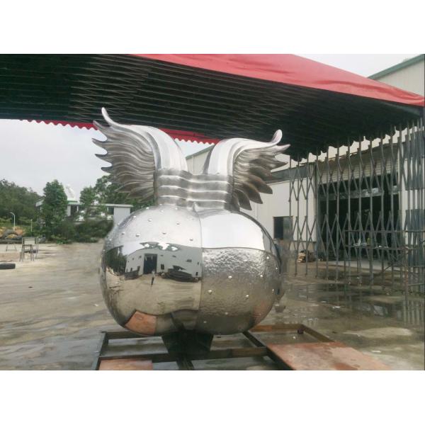 Quality Customized Stainless Steel Garden Sculptures , Abstract Metal Art Sculptures for sale