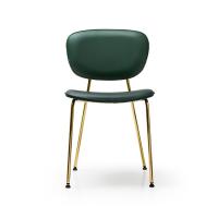 china Elegant New Stackable Chairs , Green Olga Stackable Leather Chairs