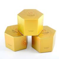 China Hexagon Holographic Paper Packaging Boxes Wholesale With Design Printing factory