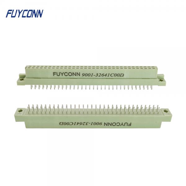 Quality Straight PCB Eurocard Connector 2row 16 32 48 64 Pin Female 2*32pin 64P DIN41612 Connector for sale