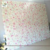 China UVG wedding planner party flower arrangements in silk rose flower wall for backdrop decoration CHR1138 factory