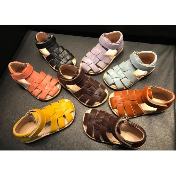 Quality Summer Outdoor Leather Kids Sandals Shoes for sale