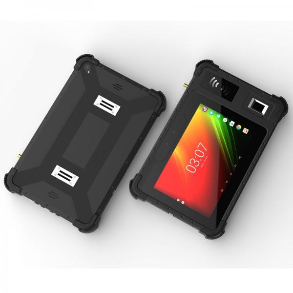 Quality NFC RFID Reader Fingerprint Scanner 8inch Octa Core Rugged Tablet PC 2D Barcode Scanner for sale
