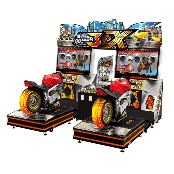 Quality 42 Inches Bike Racing Arcade Machine Double Players With Motion Seat for sale