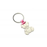 China Baby Pattern 2mm Cute Metal Keychain Shopping Trolley Token Keyring factory