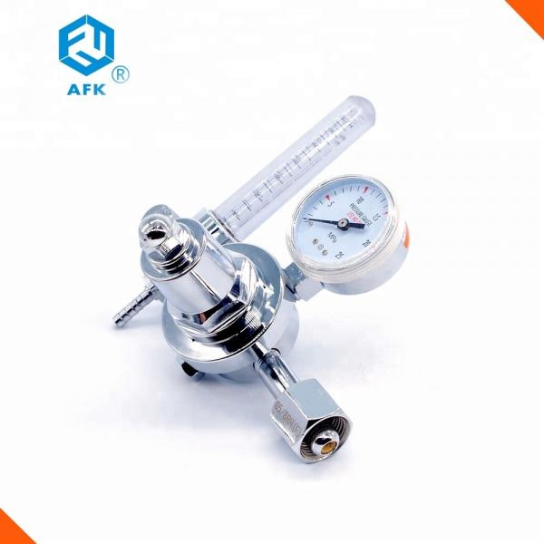 Quality Brass Plated Hydraulic Pressure Regulator Low Pressure Single Stage With Gauge for sale