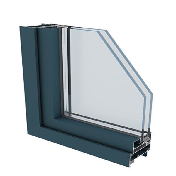 Quality 55 Series Tempered Glass Casement Window Profiles Aluminium Swing Window Frame for sale
