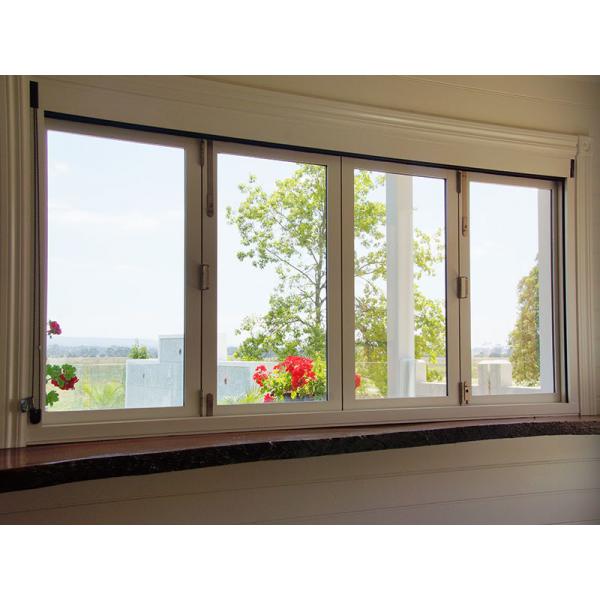 Quality Affordable Soundproof Aluminum Bifold Windows High Security Double Glazed for sale
