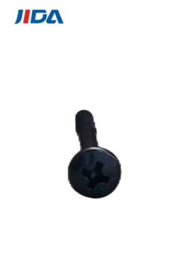 Quality M4 X 36mm Black Zinc Screw Pan Head Phillips Cross Recessed Screws Half Thread for sale
