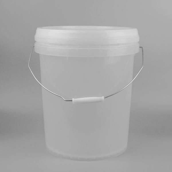 Quality 18 Liter Polypropylene Transparent Plastic Bucket 18 Liter Food Grade for sale