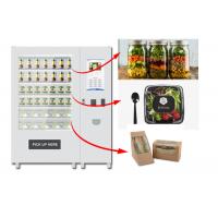 China Refrigerated Automatic Fruit Fresh Salad Vending Machine 22 Inch Advertising Screen factory