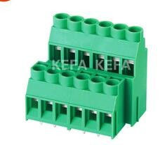 Quality pcb terminal block 6.35mm 2 rows  RD635B plug and socket terminal block for sale