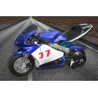 China Bright Blue Color Dirt Bike Motorcycle / Electric Pocket Bike 350 Watt Max Speed 30km/H factory