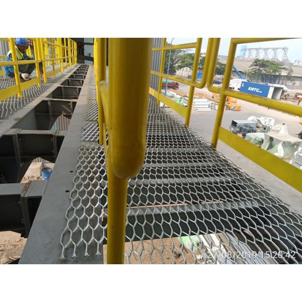 Quality Truck Ramps Carbon Steel 3.0lbs Expanded Metal Mesh Diamond Catwalk Gratings for sale