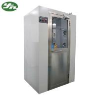 China Anti Static Cleanroom Air Shower Double Blower Room Electronic Interlock For 2-4 People factory