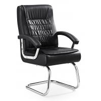 China Padded Leather Office Guest Chairs With Arms , Office Reception Room Chairs factory