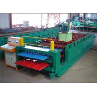 Quality Double Decking Type Color Steel Roll Former Machine 8 - 12 M / Min Production Speed for sale