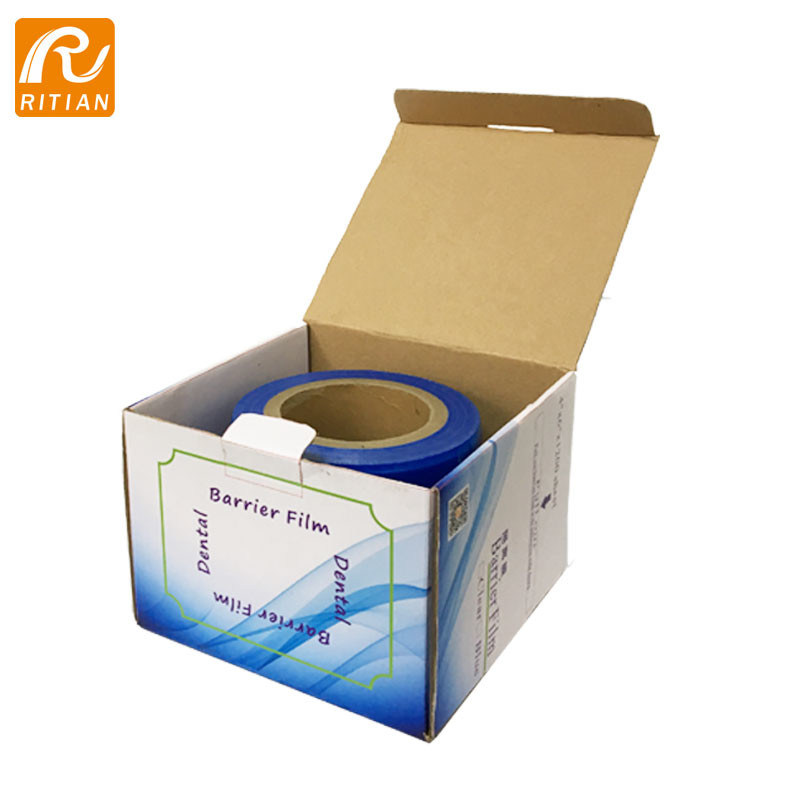 China Sticky Edge Dental Barrier Protective Film Perforated 4X6Inch Barrier Tape factory
