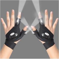 China LED Flashlight Fishing Racing gloves work Other sports gloves Fish Fingerless home fishing gloves factory