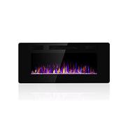 China Customized Logo Acceptable Electric Fireplace Stove with 9 Flame Colors Wall Mounted factory