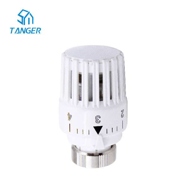 Quality Angled Valve Thermostatic Radiator Head Trv Heads Lockable ISO9001 for sale
