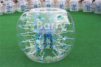 China 1m 1.2m 1.5m 1.8m PVC / TPU White Blow Up Hamster Ball Bubble Ball Soccer For Kids And Adult factory