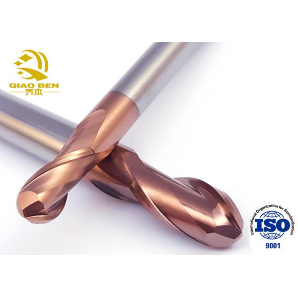 Quality Tungsten Carbide Roughing End Mills Ball End Mill Cutter NACO Coating for sale