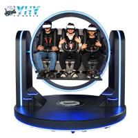 China 220V Game VR Simulator Patent Roller Coaster 3 Seats Virtual Reality Chair Gaming Set factory