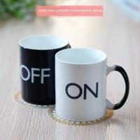 China Off / On Magic Heat Activated Coffee Mug Coffee Cup Changes With Heat factory