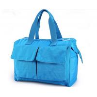 China Blue Recycle Pretty designer Baby Diaper Bags , Baby Nappy Changing Bag factory