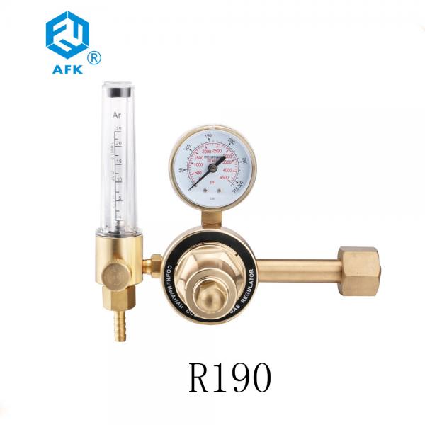 Quality R190 Brass Pressure Regulator With Flow Meter Outlet Connection M16-1.5RH for sale