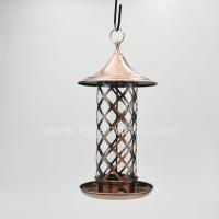 China Electroplated Red Bronze Bird Feeder , Squirrel Proof Bird Feeder Easy Install factory