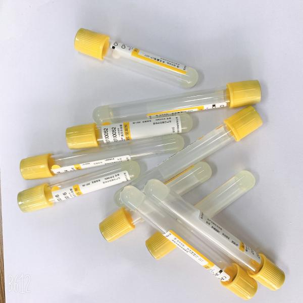 Quality Plastic / Glass Tubes Yellow Top Tube Blood Collecting  Anticoagulant for sale