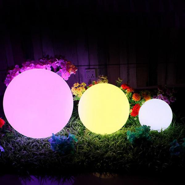 Quality 30cm Solar Powered Glow Ball Light IP54 Waterproof For Ground Decoration for sale