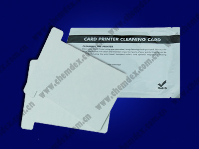 China Zebra card printer TPCC-TS-Z156 cleaning kit/Zebra T-short cleaning card/zebra feeder short cleaning card for sale