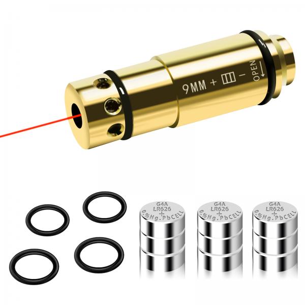 Quality Training Laser Cartridge 9MM Caliber Brass Red Laser 650nm Wavelength for sale