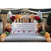 China White Inflatable Wedding Castle 13ft X 11.5ft X 10ft Outdoor Party Adult Bouncy Castles factory