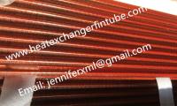 China 2'' Copper Finned Tube Type L Tension Copper Finned Tubes With 3/4'' Tube OD factory