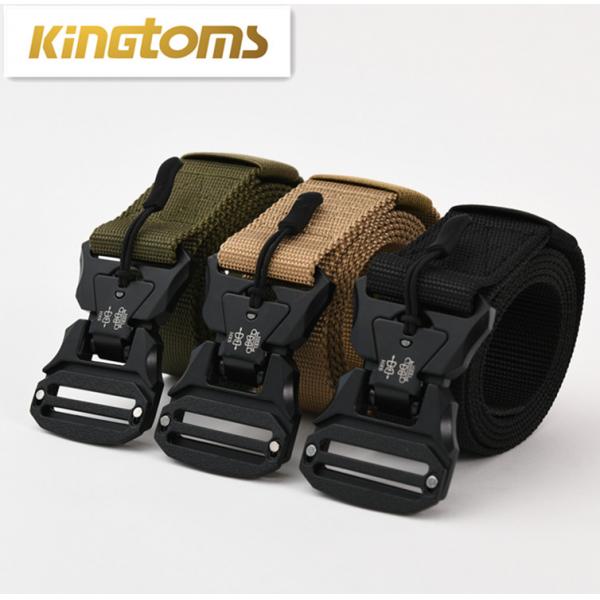 Quality EDC Polyester Quick Release 0.3kg Outdoor Tactical Gear Belt With Magnetic Zinc Alloy Buckle for sale