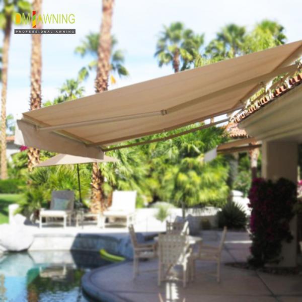 Quality Outdoor retractable awning Aluminum commercial manual awning for sale